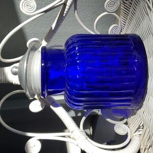 Vintage Cobalt blue jar